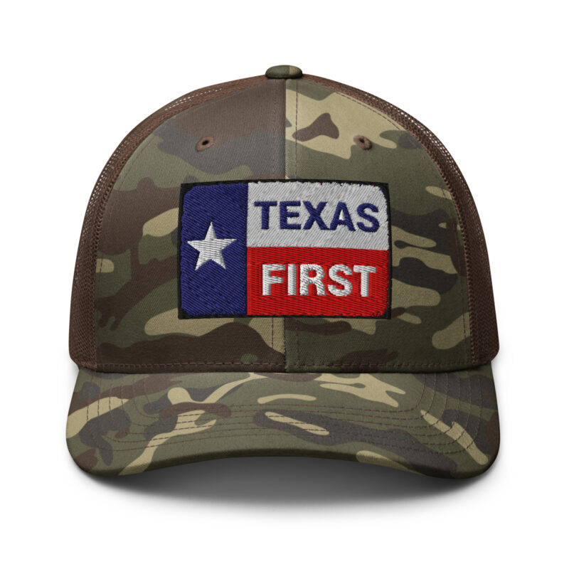 Texas First Camo Trucker Cap