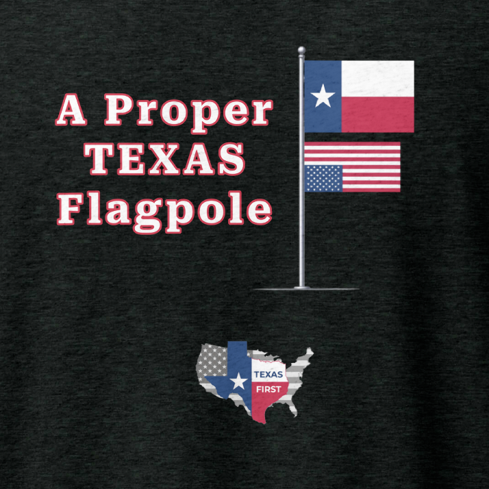 Proper Texas Flagpole